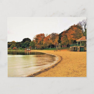 Cartão Postal Shorefront do Lago Genebra, Wisconsin