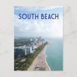 Cartão Postal Shoreline South Beach Miami Flórida