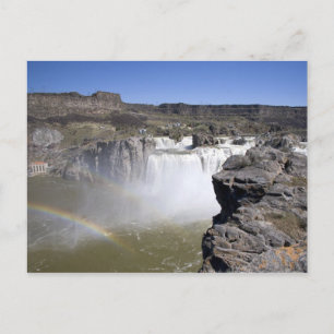 Cartão Postal Shoshone Falls no rio Cobra em Twin Falls,