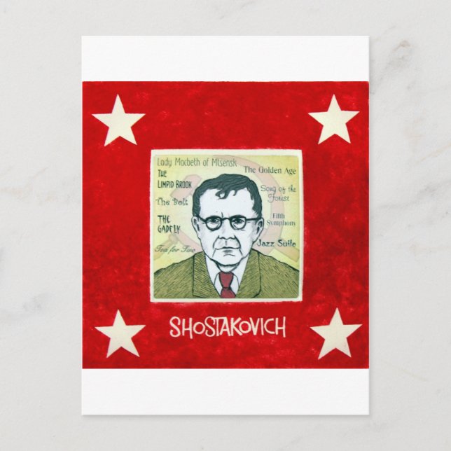 Cartão Postal Shostakovich (Frente)