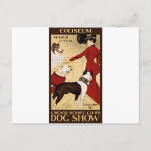 Cartão Postal Show de cães do Chicago Kennel Club, Poster de pu