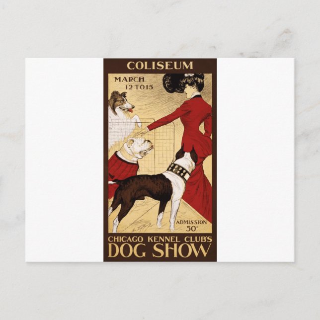 Cartão Postal Show de cães do Chicago Kennel Club, Poster de pub (Frente)