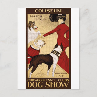 Cartão Postal Show de cães do Chicago Kennel Club, Poster de pub