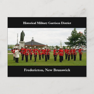 Cartão Postal Show Militar no distrito de Garrison, Fredericton