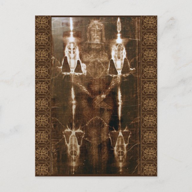 CARTÃO POSTAL SHROUD SACRED DE TURIN (Frente)