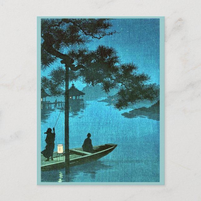 Cartão Postal Shubi pine Ukiyoe (Frente)