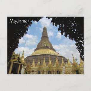 Cartão Postal shwedagon arch myanmar