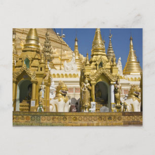 Cartão Postal Shwedagon Pagoda (Paya), large temple site that