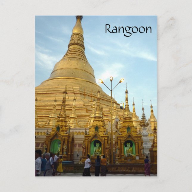 Cartão Postal Shwedagon Rangoon (Frente)