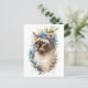 Cartão Postal Siamese Cat (Em pé/Frente)