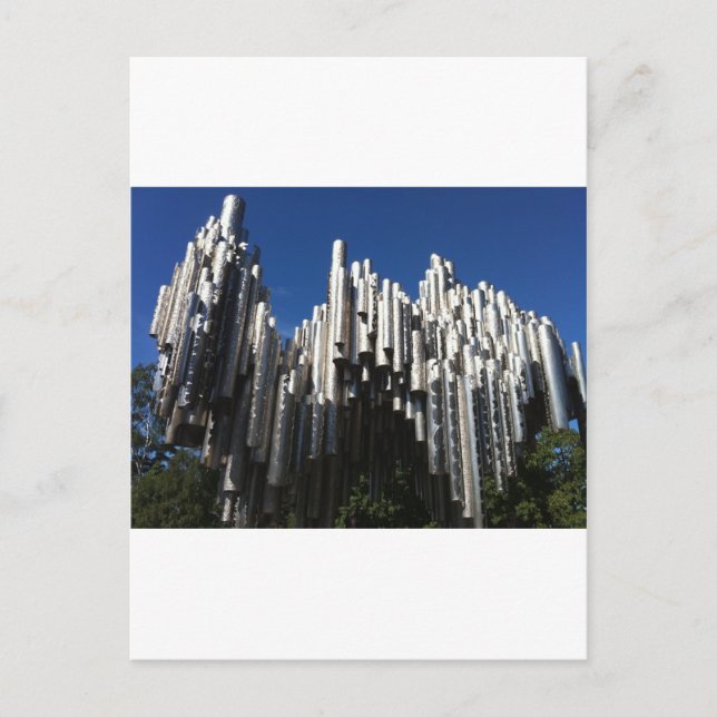 Cartão Postal Sibelius Monument (Frente)