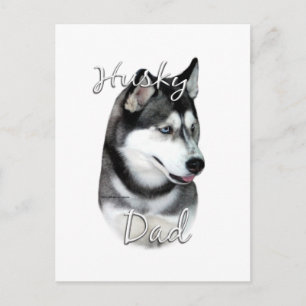 Cartão Postal Siberian Husky (blk) Pai 2