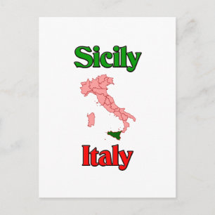 Cartão Postal Sicily Italy