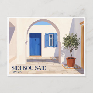 Cartão Postal Sidi Bou Said Tunis Tunísia