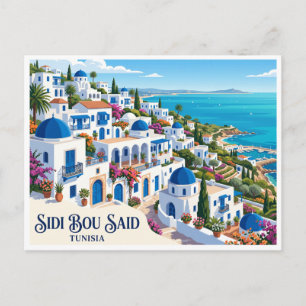 Cartão Postal Sidi Bou Said Tunísia