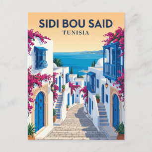 Cartão Postal Sidi Bou Said Tunísia