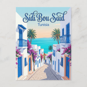 Cartão Postal Sidi Bou Said Tunísia