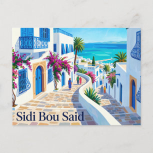 Cartão Postal Sidi Bou Said Tunísia