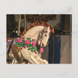 Cartão Postal Sidney, o Cavalo Carousel