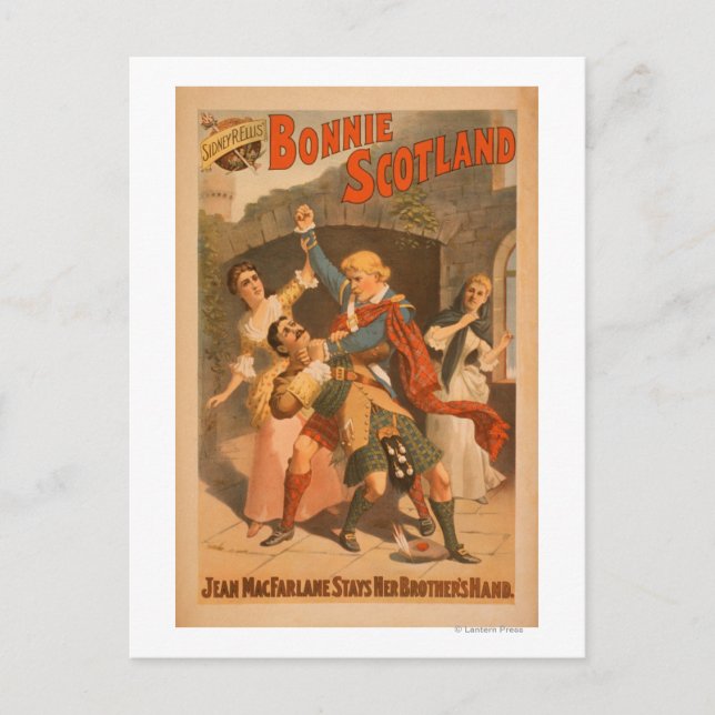 Cartão Postal Sidney R. Ellis' Bonnie Scotland Play 2 (Frente)