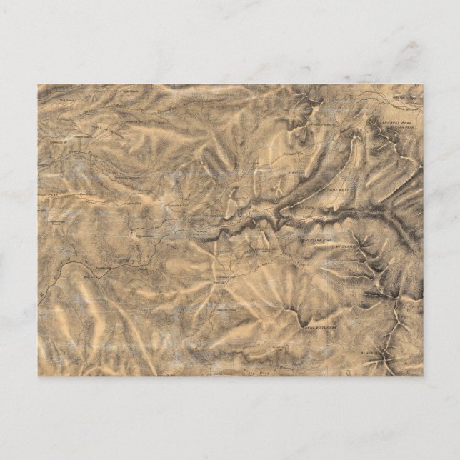 Cartão Postal Sierra Nevada adjacente ao Vale de Yosemite (Frente)