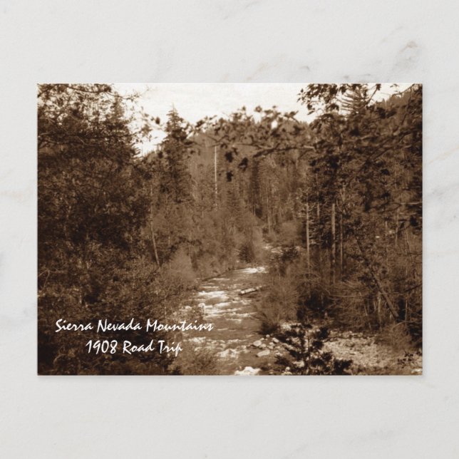 Cartão Postal Sierra Nevada Mts (Frente)