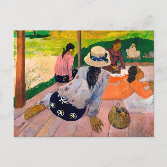 Cartão Postal Siesta | Paul Gauguin | (Frente)