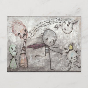 Cartão Postal Siga o rei