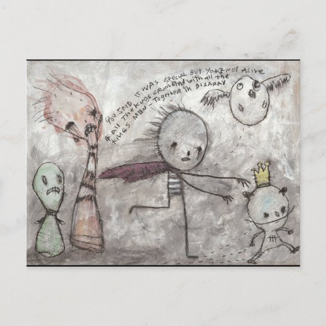 Cartão Postal Siga o rei (Frente)