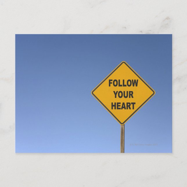 Cartão Postal Siga o seu coração (Frente)