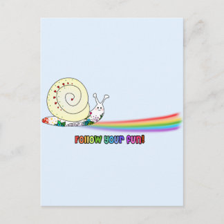Cartão Postal Siga Seu Arco-Íris Bonito