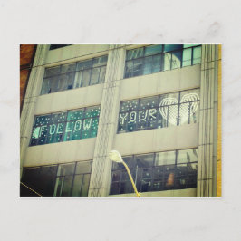 Cartão Postal Siga seu coração