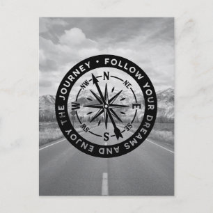 Cartão Postal Siga seus sonhos e aproveite a viagem