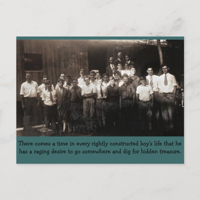 Cartão Postal Sigam-Me, Rapazes (Frente)