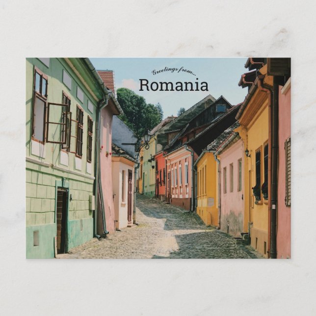 Cartão Postal Sighișoara Romênia (Frente)