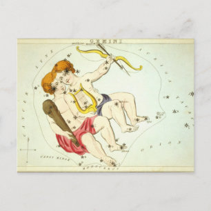 Cartão Postal Signo do zodíaco: Gêmeos