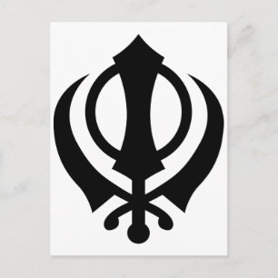 Cartão Postal Sikh Khanda
