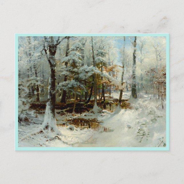 Cartão Postal Silêncio da tarde de inverno (Frente)