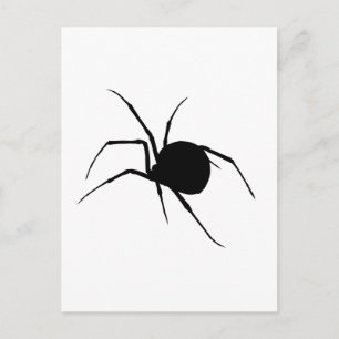 Cartão Postal Silhouette de aranha