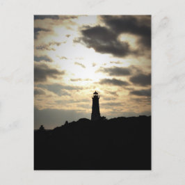 Cartão Postal Silhouette de Farol
