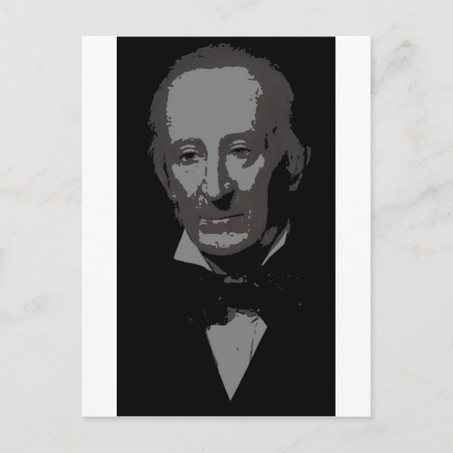 Cartão Postal Silhouette de John Tyler (Frente)