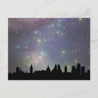 Cartão Postal Silhueta da paisagem urbana de Londres