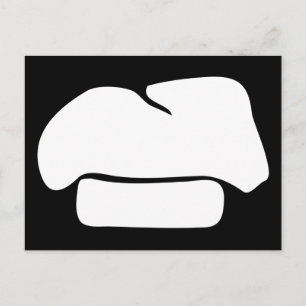 Cartão Postal silhueta de chef