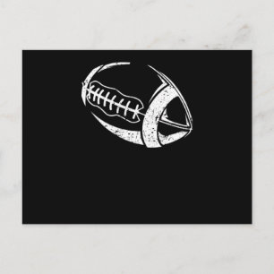 Cartão Postal silhueta de futebol americano esportes de equipe j