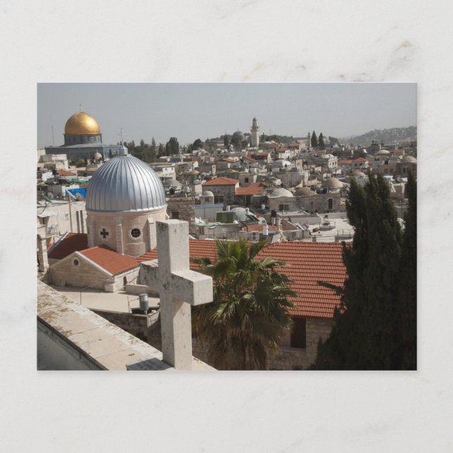 Cartão Postal Silhueta de Jerusalém Antiga (Frente)