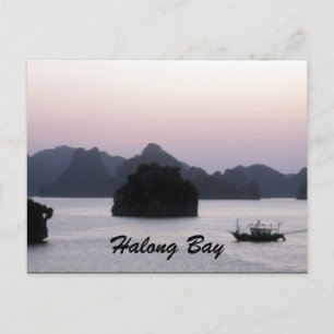 Cartão Postal silhueta halong