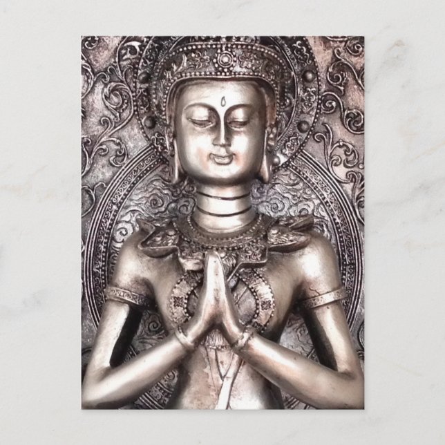 Cartão Postal Silver Buddha (Frente)