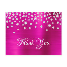 Silver Diamond Confetti Foil Satélite Rosa Quente