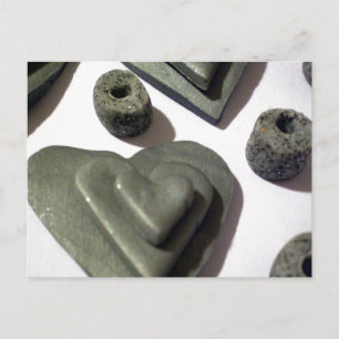 Cartão Postal Silver Love Hearts