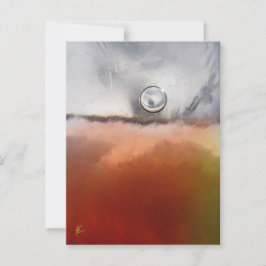 Cartão Postal Silver Moon Floats Over Red Sea